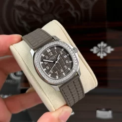Patek Philippe Aquanaut 5067A-025 35.6mm Diamond Bezel Moissanite Steel – Top Quality