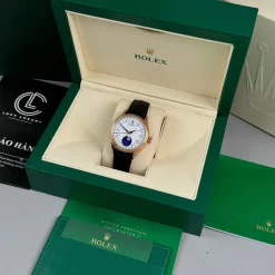 Đồng hồ Rolex Cellini Moonphase 50535 39mm Yellow Gold Replica 1:1-Top Quality Version