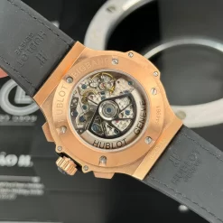 Đồng Hồ Hublot Big Bang Full Diamonds  44mm Dial Black Rose Gold Replica 1:1 – Top Quality Version