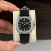 Patek Philippe Aquanaut 5067A-025 35.6mm Black Dial Diamond Bezel Moissanite Steel Replica 1:1 – Top Quality