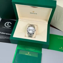 Đồng Hồ Rolex Datejust 41mm Demi Grey Motif 126331 Replica 1:1 – Top Quality Version
