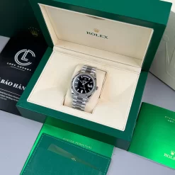 Đồng Hồ Rolex Day Date 40mm 180gram Sliver Ice Blue Dial 228239 Replica 1:1 – Top Quality Version