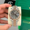 Đồng Hồ Rolex Datejust 41mm Demi Grey Motif 126331 Replica 1:1 – Top Quality Version