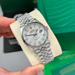 Đồng Hồ Rolex Datejust 41mm Sliver 126334 Replica 1:1 – Top Quality Version