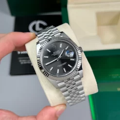 Đồng Hồ Rolex Datejust 41mm Sliver Grey Dial 126334 Replica 1:1 – Top Quality Version