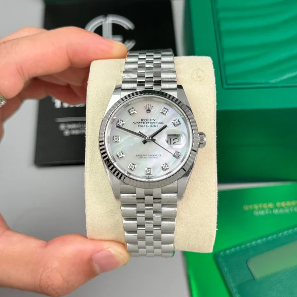 Đồng Hồ Rolex Datejust 41mm Sliver 126334 Replica 1:1 – Top Quality Version