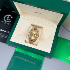 Đồng Hồ Rolex Day Date 40mm 180gram Sliver Meteorite Dial 228238 Replica 1:1 – Top Quality Version