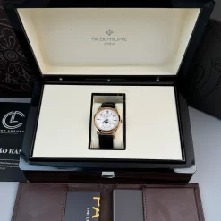 Đồng hồ Patek Philippe Annual Calendar White Dial 5205R-001 Replica 1:1 -Top Quality