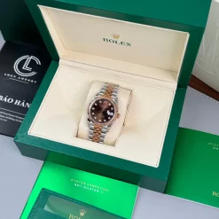 Đồng Hồ Rolex Datejust 41mm Demi Chocolate 126331 Replica 1:1 – Top Quality Version