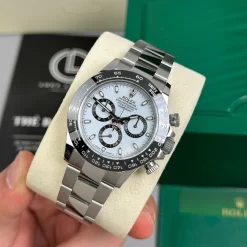 Đồng Hồ Rolex Cosmograph Daytona Panda 126500LN 40mm M116503WT Cal.4130 Steel  Replica 1:1 – Top Quality Version
