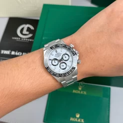 Đồng Hồ Rolex Cosmograph Daytona Panda 126500LN 40mm M116503WT Cal.4130 Steel  Replica 1:1 – Top Quality Version