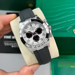 Đồng hồ Rolex Cosmograph Daytona 40mm 116509LN Cọc Số Arab Replica 1:1 – Top Quality Version