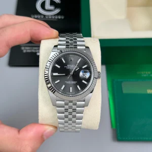 Đồng Hồ Rolex Datejust 41mm Sliver Grey Dial 126334 Replica 1:1 – Top Quality Version