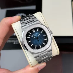 Đồng Hồ Patek Philippe Nautilus 5811/1G-001 Tinh Chỉnh Blue Dial Steel Replica 1:1 – Top Quality