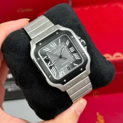 Đồng hồ Cartier Santos De Cartier Ceramic 39.8mm CRWSSA0037 Miyota.9015 Steel Replica 1:1 – Top Quality Version