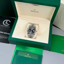 Đồng Hồ Rolex Datejust 41mm Sliver Grey Dial 126334 Replica 1:1 – Top Quality Version