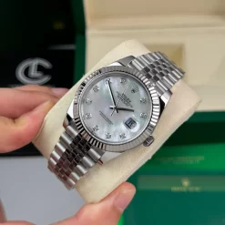 Đồng Hồ Rolex Datejust 41mm Sliver MOP Dial 126331 Replica 1:1 – Top Quality Version