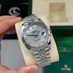 Đồng Hồ Rolex Datejust 41mm Sliver MOP Dial 126331 Replica 1:1 – Top Quality Version
