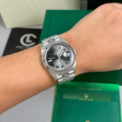 Đồng Hồ Rolex Datejust 41mm Wimbledon Dial 126234 Replica 1:1 – Top Quality Version