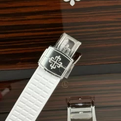 Patek Philippe Aquanaut 5067A-025 35.6mm White Dial Diamond Bezel Moissanite Steel Replica 1:1 – Top Quality