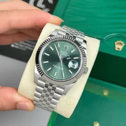 Đồng Hồ Rolex Datejust 41mm Sliver Black Dial 126334 Replica 1:1 – Top Quality Version