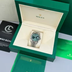 Đồng Hồ Rolex Datejust 41mm Sliver Black Dial 126334 Replica 1:1 – Top Quality Version