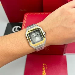 Đồng hồ Cartier Santos De Cartier Demi Yellow Gold CRW2SA0030 Replica 1:1 – Top Quality Version