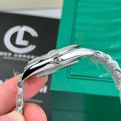 Đồng Hồ Rolex Datejust 41mm Sliver Black Dial 126334 Replica 1:1 – Top Quality Version