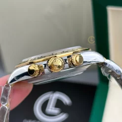 Đồng Hồ Rolex Cosmograph Daytona 40mm M116503WT Cal.4130 Demi Yellow Gold Replica 1:1 – Top Quality Version