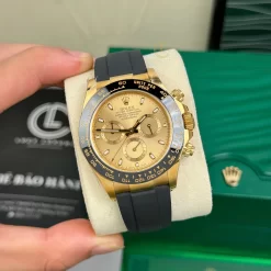 Đồng Hồ Rolex Cosmograph Daytona 116518LN 40mm Dial Champange Yellow Gold Replica 1:1 – Top Quality Version