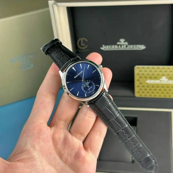 Đồng hồ Jaeger Lecoultre Master UltraThin Moon 40mm Dial Blue Steel Replica 1:1 – Top Quality Version