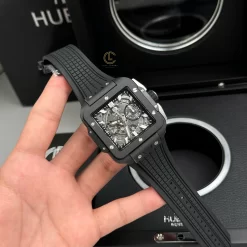 Đồng hồ Hublot Square Bang Unico 821.CI.0170.RX 821CI0170RX 42mm Black Dial Ceramic Replica 1:1 – Top Quality Version
