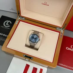 Đồng Hồ Omega Seamaster Aqua-Terra 220.10.41.21.03.001 41mm Blue Dial Steel Replica 1:1 – Top Quality