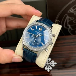 Đồng Hồ Patek Philippe Complications 5961P-001 40mm Blue Dial Steel Replica 1:1 – Top Quality Version