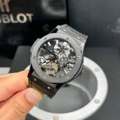 Đồng hồ Hublot Classic Fusion Skeleton Tourbilon 45mm Ceramic Replica 1:1 – Top Quality Version