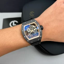 Richard Mille RM 055 Asia Manual Winding Bubba Watson 42MM Carbon Replica 1:1 – Top Quality Version