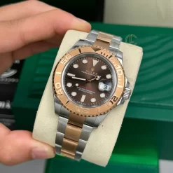 Đồng Hồ Rolex Yacht-Master 126621 40mm Chocolate Dial Rose Gold Replica 1:1-Top Quality Version
