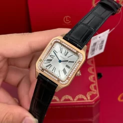 Đồng Hồ Cartier Santos-Dumont WJSA0016 43..5mm x 31.4mm Rose Gold Replica 1:1 – Top Quality Version