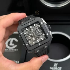 Đồng hồ Hublot Square Bang Unico 821.CI.0170.RX 821CI0170RX 42mm Black Dial Ceramic Replica 1:1 – Top Quality Version