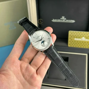 Đồng hồ Jaeger Lecoultre Master UltraThin Moon 40mm sliver Dial Steel Replica 1:1 – Top Quality Version