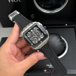 Đồng hồ Hublot Square Bang Unico 821.NM.0170.RX 821NM0170RX 42mm Titanium Ceramic Replica 1:1 – Top Quality Version
