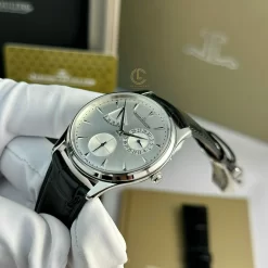 Đồng hồ Jaeger-LeCoultre Master Ultra Thin Power Reserve Q1378420 SIiver Dial Steel Replica 1:1 – Top Quality Version