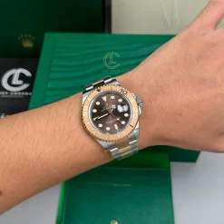 Đồng Hồ Rolex Yacht-Master 126621 40mm Chocolate Dial Rose Gold Replica 1:1-Top Quality Version