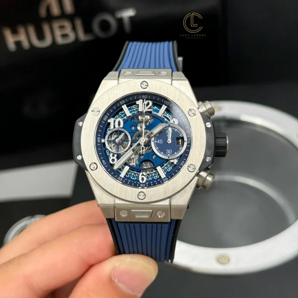 Đồng hồ Hublot Big Bang Unico Blue Dial 42mm Steel Replica 1:1 – Top Quality Version