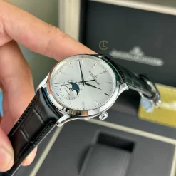 Đồng hồ Jaeger Lecoultre Master UltraThin Moon 40mm sliver Dial Steel Replica 1:1 – Top Quality Version