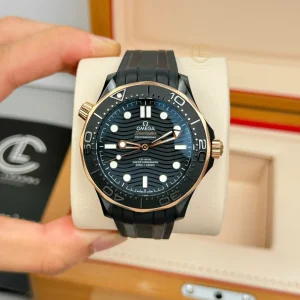 Đồng hồ Omega Seamaster Diver 210.62.44.20.01.001 42mm Black Dial Ceramic Replica 1:1 – Top