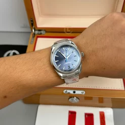 Đồng Hồ Omega Seamaster Aqua-Terra 220.10.41.21.03.001 41mm Blue Dial Steel Replica 1:1 – Top Quality