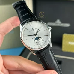 Đồng hồ Jaeger Lecoultre Master UltraThin Moon 40mm sliver Dial Steel Replica 1:1 – Top Quality Version