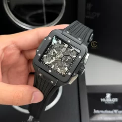 Đồng hồ Hublot Square Bang Unico 821.CI.0170.RX 821CI0170RX 42mm Black Dial Ceramic Replica 1:1 – Top Quality Version