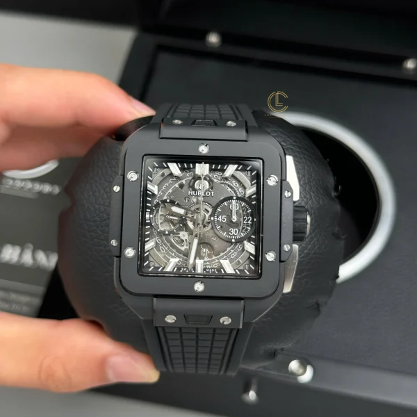 Đồng hồ Hublot Square Bang Unico 821.CI.0170.RX 821CI0170RX 42mm Black Dial Ceramic Replica 1:1 – Top Quality Version